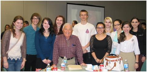Holocaust survivors share lunch and stories with West Milford High School students