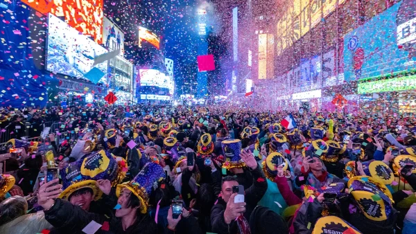 Times Square on New Years 