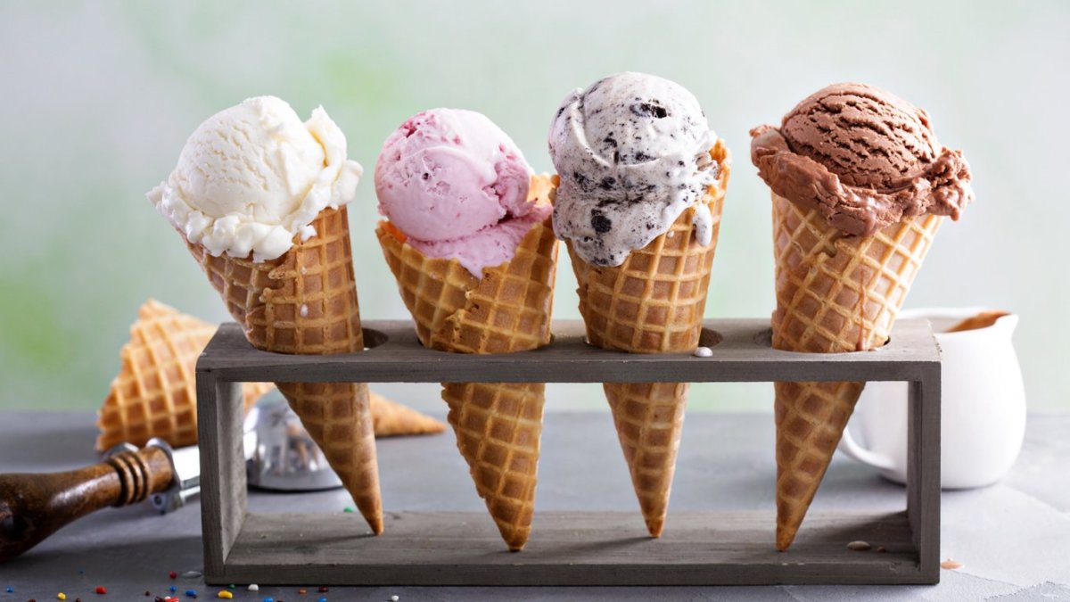 a picture of ice cream flavors